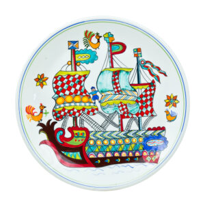 "Ship" Ceramic Plate